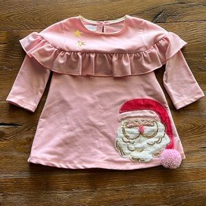 Mudpie Girls Santa Dress!! Like new!!